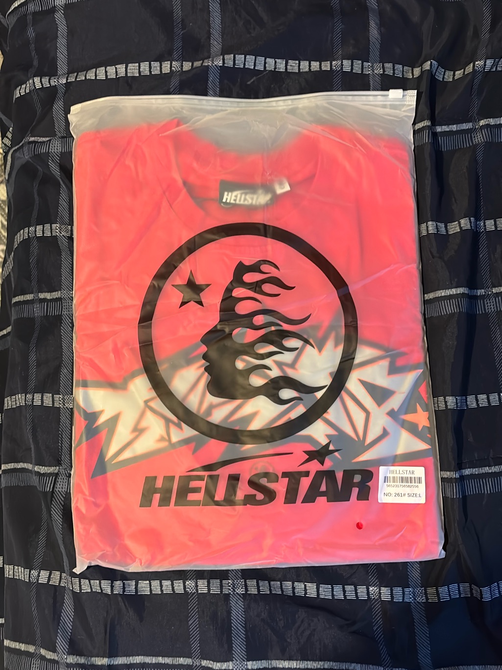 Hellstar Short Sleeve Graphic Tee In Coral Red